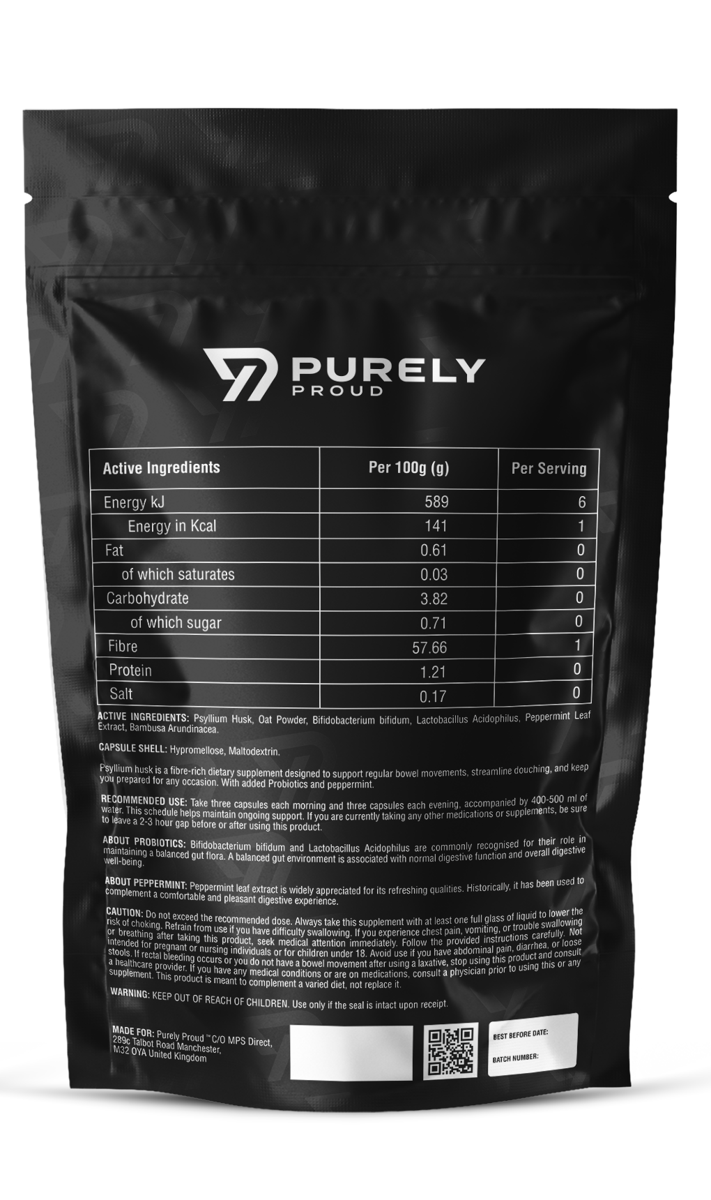 Purely Proud - GAME ON Fibre-Rich Dietary Supplement (90 Capsules)